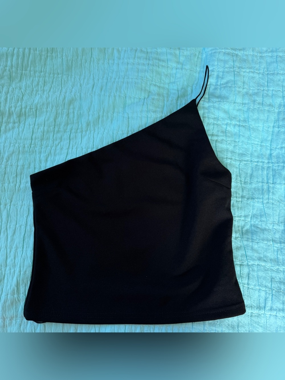Princess Polly Black One Shoulder Top US 6